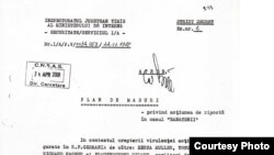 Plan de măsuri din 22 octombrie 1988 (extras dintr-un document al Securităţii)