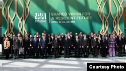 Аймактык экологиялык саммиттин катышуучулары. Астана, 2026-жылдын апрели.