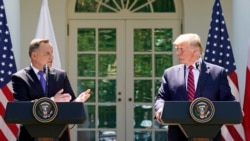 Пресс-конференция президентов Польши и США. Вашингтон, 24 июня 2020 года