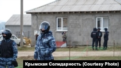 A human rights group said that at least 25 homes of Crimean Tatars were searched on March 27 in Simferopol, and nearby districts.