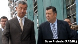 Duško Knežević i Milo Đukanović, u Podgorici, septembra 2010.