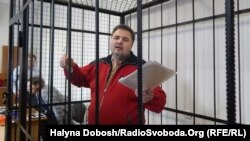 Руслан Коцаба під час суду над ним, квітень 2015 року