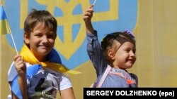 Діти під час відзначення Дня Незалежності України. Київ, 24 серпня 2015 року