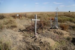 A cemetery outside Nurbulaq where Jozefa is believed to be buried in an unmarked grave