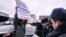 Дмитрий Негодин на пикете против поправок в Конституцию