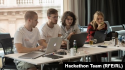Participants in the 2021 RFE/RL Hackathon in Prague brainstormed solutions to help journalists work online more safely and effectively.