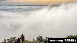 CRIMEA -- Mount Shaan-Kaya after forest fires. Ukraine, Crimea, Southern coast of Crimea, November 14, 2021