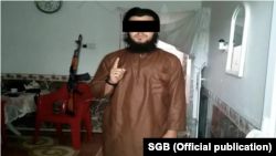 Фото задержанного мужчины, который, по данным службы Госбезопасности Узбекистана, был террористом «Исламского государства» и воевал в Сирии и Ираке. Он должен был участвовать в диверсионной операции на территории одной из стран Центральной Азии