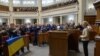 European Commission President Ursula von der Leyen attends a session of the Ukrainian parliament in Kyiv on November 4.