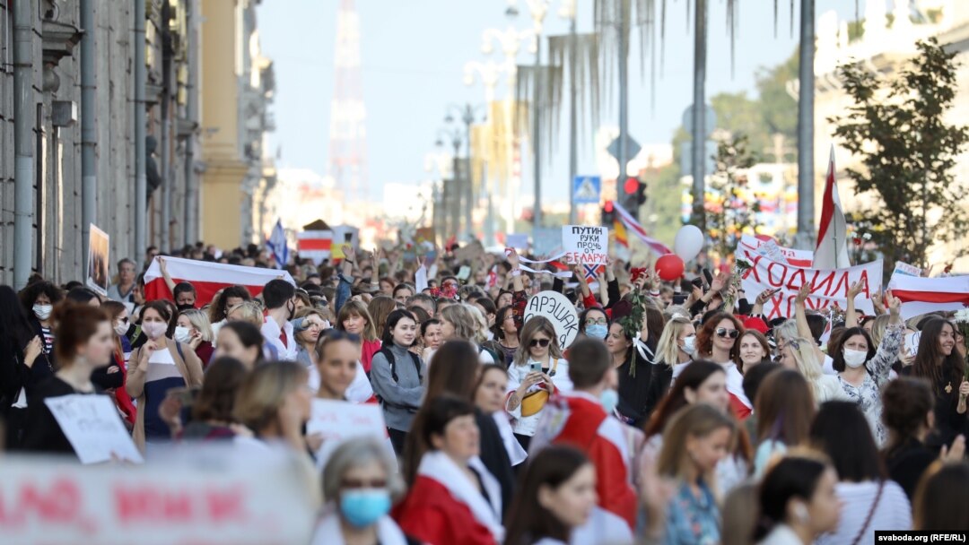 Circa 10.000 de femei au participat la un miting în Minsk, 5 septembrie