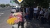 Armenia - Flower growers' protest on Yerevan-Armavir highway,14Jul,2025