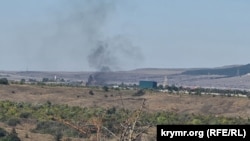 Задимлення біля парку левів у Білогірську. Крим, жовтень 2026 року