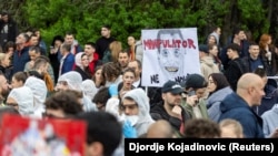 Studentski protesti protiv Informera zbog optužbi da vode provladinu medijsku kampanju i podstiču na nasilje protiv demonstranata, Beograd 29. mart 2025.