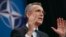 NATO Secretary-General Jens Stoltenberg speaks during a presentation of the NATO annual report at NATO headquarters in Brussels on March 15.