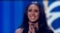 Jamala after performing her song in the quarterfinal of Ukraine's competition to select its entry for this year's Eurovision song contest. 