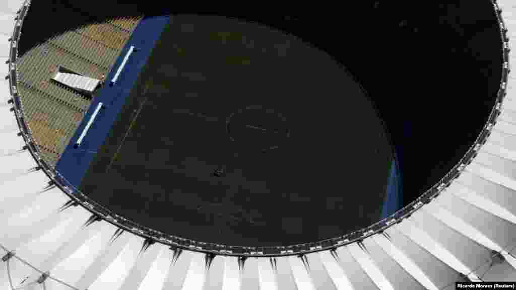 Brasil - An aerial view of Maracana stadium during the coronavirus disease (COVID-19) outbreak, in Rio de Janeiro, Brazil, 26Mar2020