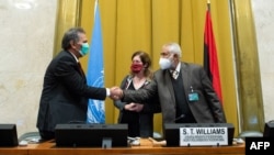 Участники переговоров о прекращении огня в Ливии, Женева, 23 октября 2020 года.