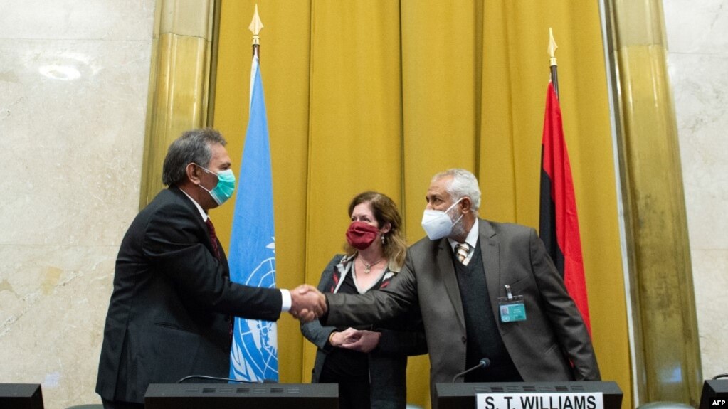 Участники переговоров о прекращении огня в Ливии, Женева, 23 октября 2020 года