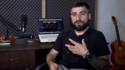 Armenia - Rapper and singer named Lyoka, who was displaced from Nagorno-Karabakh and now lives in Yerevan - screen grab