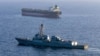 A US Navy photo released on May 7 shows the USS Rafael Peralta missile destroyer implementing a maritime blockade against an Iran-flagged crude oil tanker. 