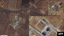 South Korea's National Intelligence Service on October 18 released a satellite image by Airbus Defense and Space showing Russia's Khabarovsk military facility, where the NIS said North Korean personnel gathered.