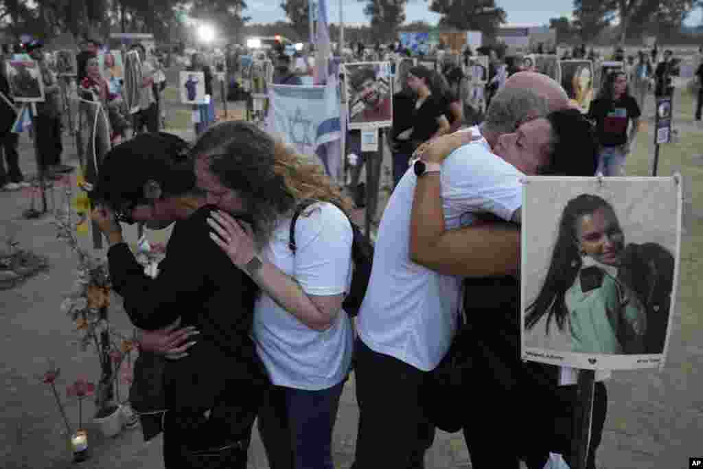 A year after the devastating attack, families of the victims visit the site of the Nova music festival, where hundreds of revellers were killed and abducted by Hamas and taken into Gaza.