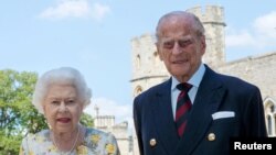 Britanska kraljica Elizabeta II. i princ Philip, 6. juni 2020.