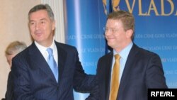 Milo Đukanović i Stefan Fuele Foto:Savo Prelević