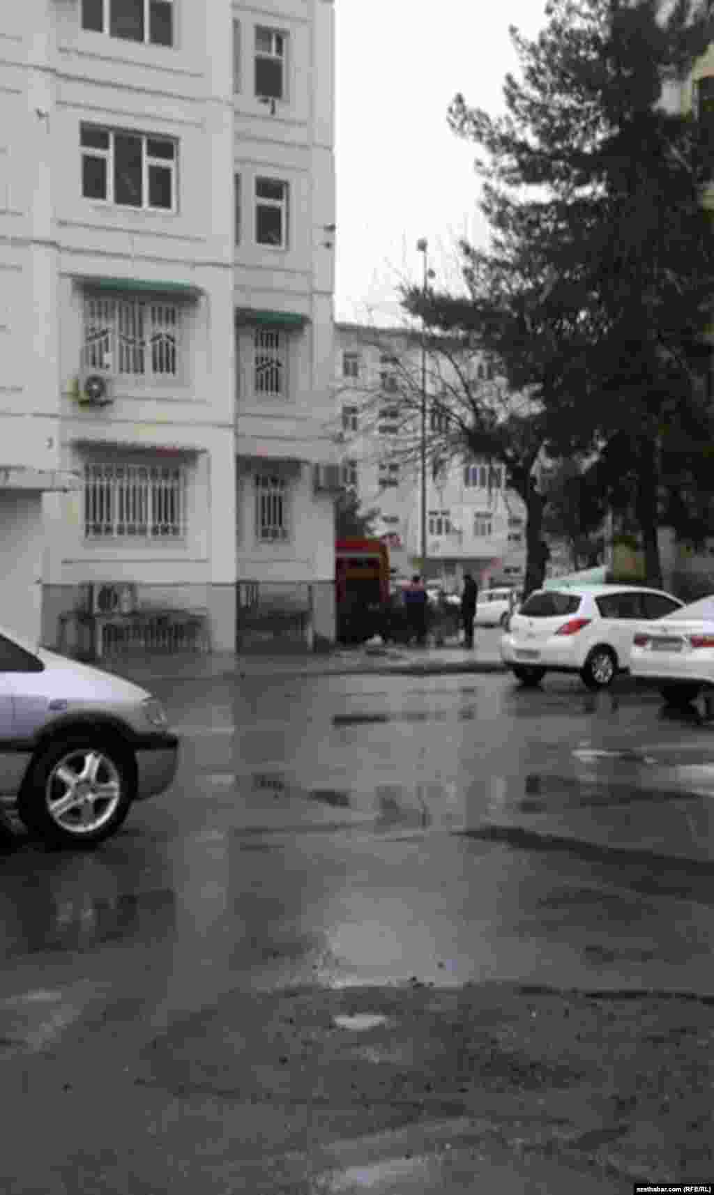 Aşgabatda &#39;aýrartyn gadyrlanýan&#39; ak reňkli awtoulaglar. Fewral, 2020. &nbsp;