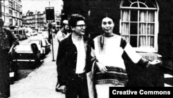 Андрей Амальрик с женой. Париж, 1976 год