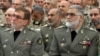 احمدرضا پوردستان (راست) در کنار محمدحسین دادرس، در دیدار فرماندهان ارتش با رهبر جمهوری اسلامی در ۳۰ فروردین ۹۶