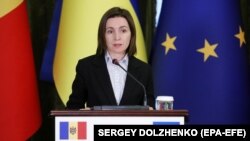 Maia Sandu, în timpul vizitei în Ucraina. Kiev, 27 iunie 2022