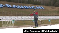 Лукашэнка ў Раўбічах. Фота: тэлеграм-канал «Пул Первого»