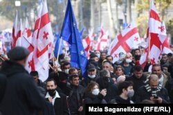 Protest de susținere a fostului președinte Miheil Saakașvili