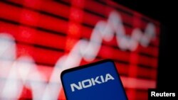 Logoja e kompanisë Nokia.