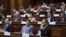 Armenia - Deputies of the opposition Strong Armenia alliance attend a session of the Armenian parliament, Yerevan, August 17, 2026.