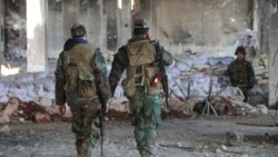 Солдаты сирийской армии в северной части Алеппо, февраль 2020 года.