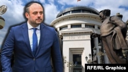 Графичка илустрација - Орце Ѓеорѓиевски, градоначалникот на Град Скопје чека одлука за кривичната пријава против „Усје“