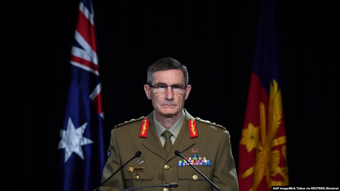 Šef odbrambenih snaga Australije, general Angus Campbell na konferenciji za medije saopštava rezultate istrage o zločinima u Avganistanu