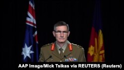 Šef odbrambenih snaga Australije, general Angus Campbell na konferenciji za medije saopštava rezultate istrage o zločinima u Avganistanu