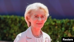 European Commission President Ursula von der Leyen arrives for the EU-Western Balkans Summit in Tivat, Montenegro, June 5, 2026.