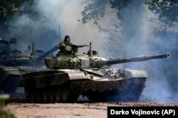 Танк российского производства, состоящий на вооружении сербской армии