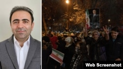 მარცხნივ: ირანის ელჩი ხალილ შირღოლამი. მარჯვნივ: სომხეთში მცხოვრები ირანელების აქცია ერევანში 
