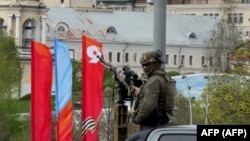 Moscow has heightened security ahead of the May 9 Victory Day celebrations. 
