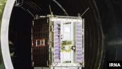 Image of Nahid-1 telecommunication satellite published by media in Iran.