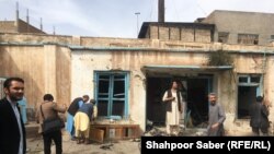 Мечеть в Герате, подвергшаяся атаке смертников. 25 марта 2018 года.