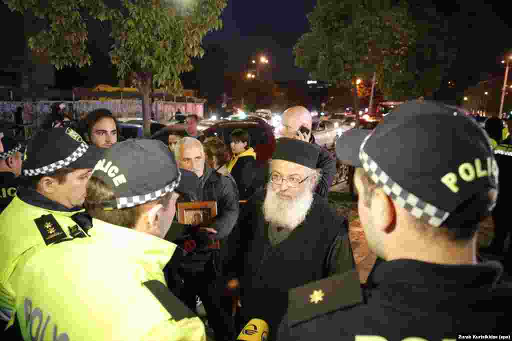 Many clergymen were present at the protests against the screening. The film has won worldwide critical acclaim but was denounced by Georgia&#39;s Orthodox Church as an &quot;affront to traditional Georgian values.&quot;