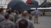 اشتون کارتر وزیر دفاع پیشین آمریکا در بازدیدی از پایگاه هوایی الظفره در بهار ۲۰۱۶