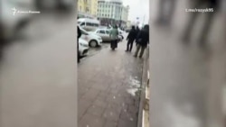 Нападение на сотрудников полиции в Грозном. Видео