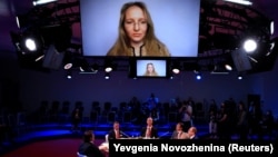 Катерина Тихонова, керівниця Інституту перспективних досліджень проблем штучного інтелекту та інтелектуальних систем МДУ, дочка очільника Росії Володимира Путіна, бере участь у конференції. Росія